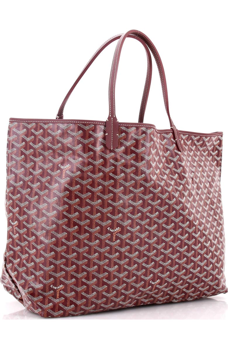 Pre-Owned Goyard Saint Louis Tote Coated Canvas GM, Alternate, color, Red