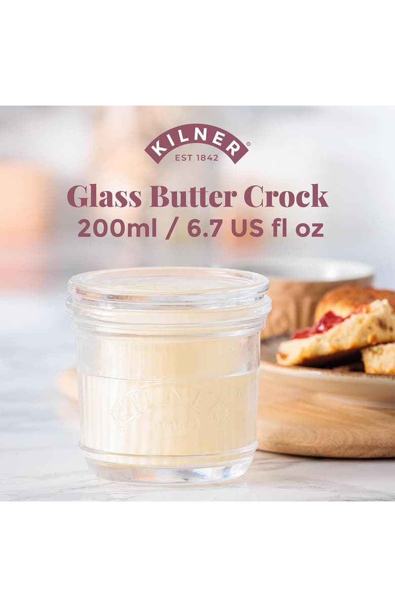 Kilner Butter Crock, Alternate, color, Clear