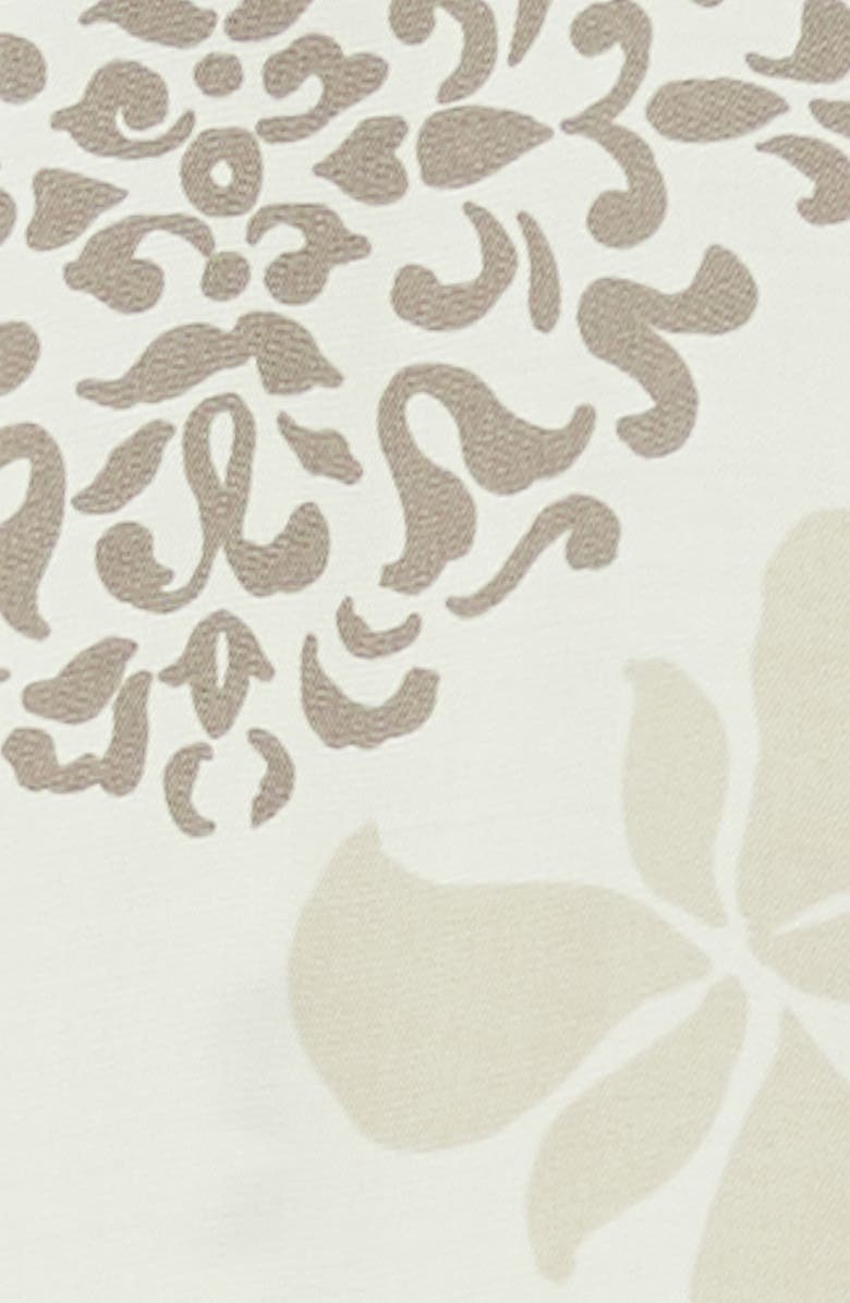 Marina Rinaldi Mixed Floral Button-Up Shirt, Alternate, color, Ivory