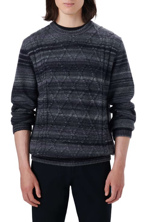 Diamond Stitch Wool Blend Sweater