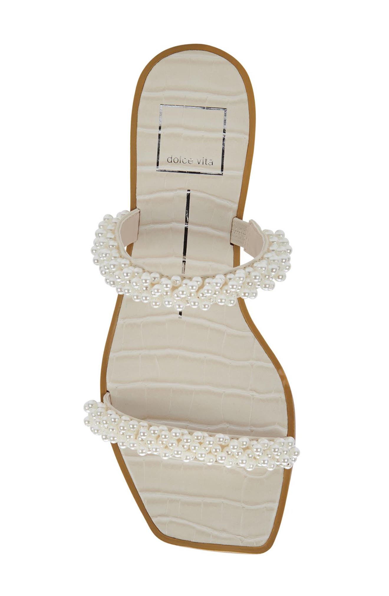 Ivee Sandal, Alternate, color, VANILLA PEARLS
