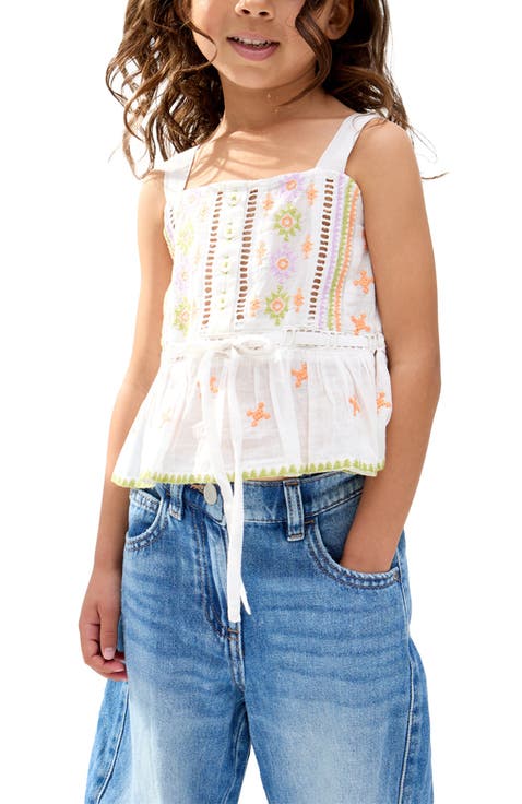 Penny Lace Insert All Over Embroidered Cami