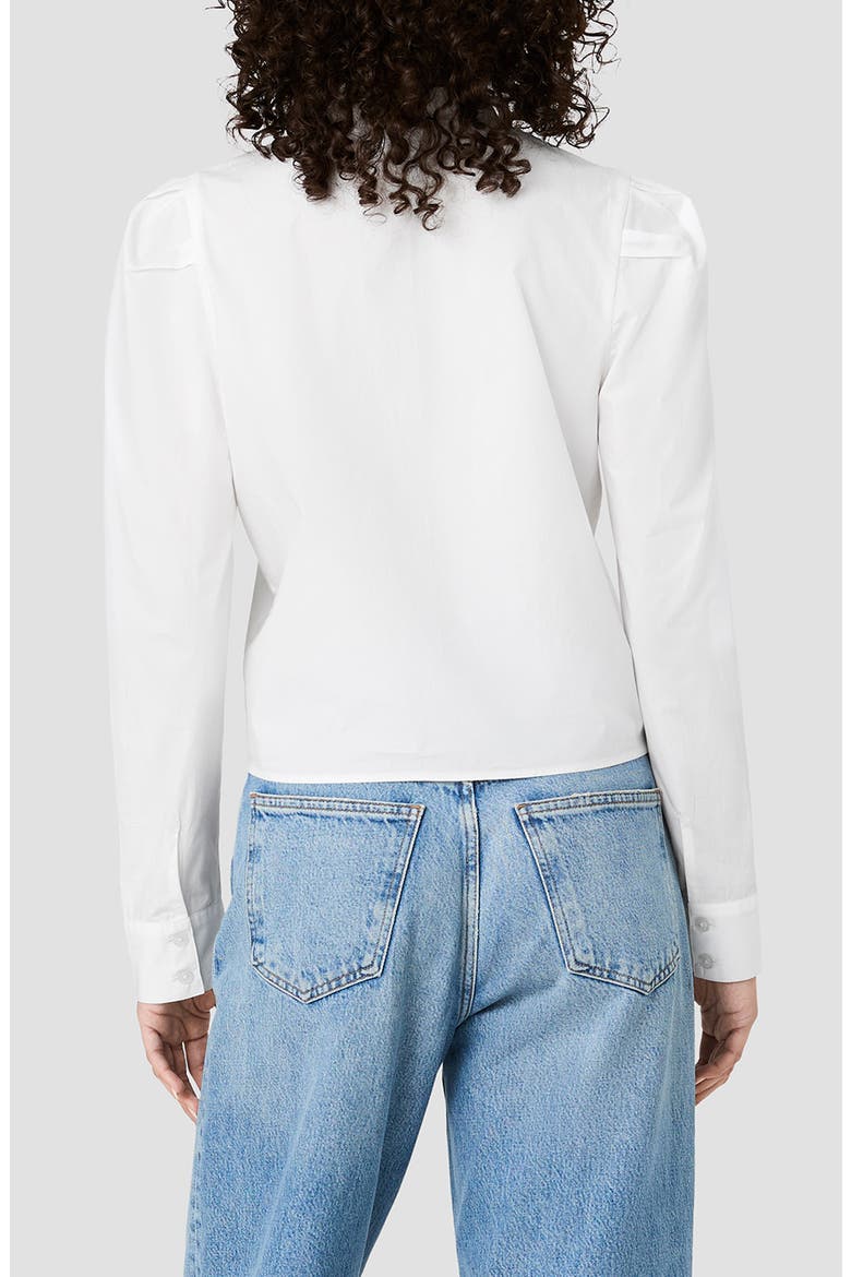 Cambria Puff Sleeve Cotton Shirt, Alternate, color, WINTER WHITE