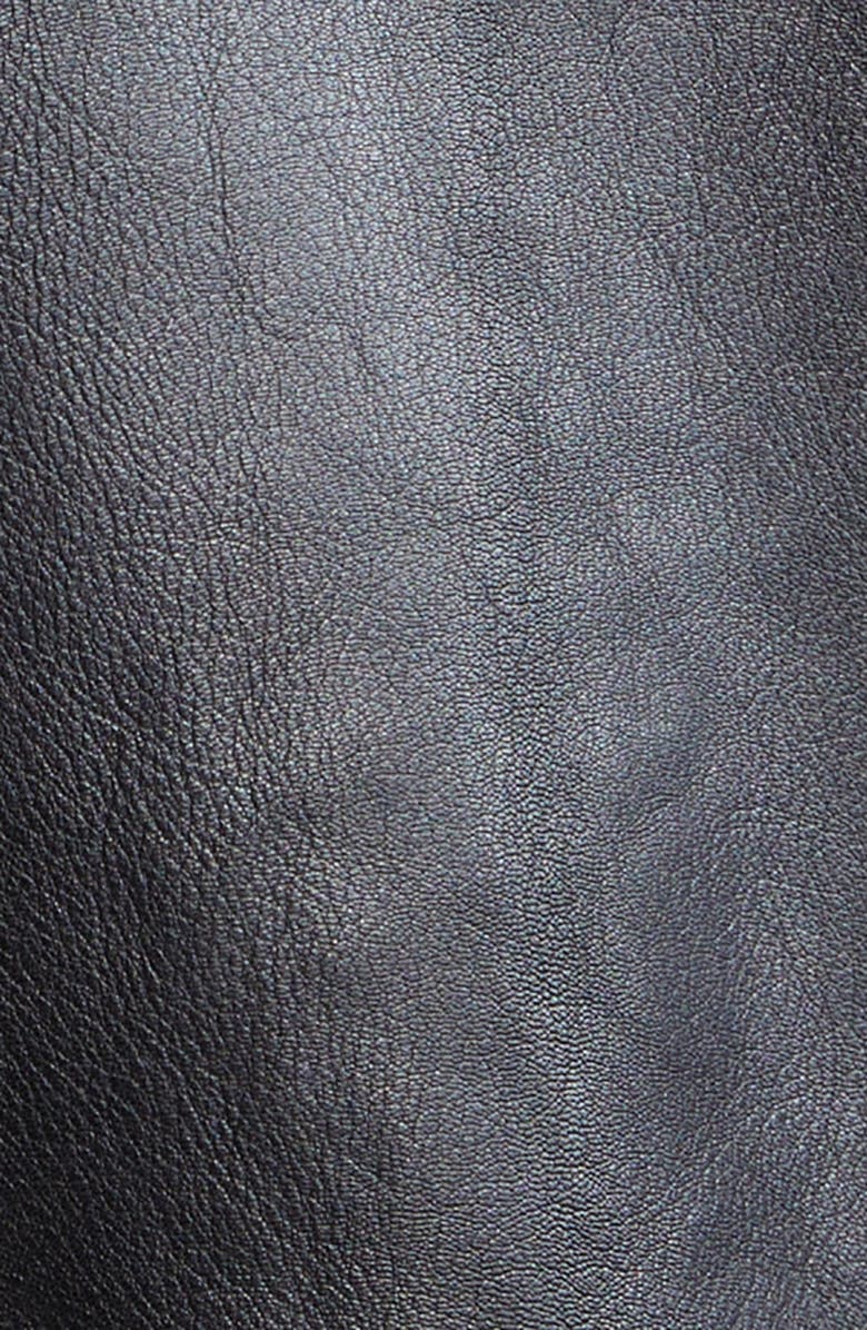 TOM FORD Grained Goatskin Leather Trucker Jacket, Alternate, color,