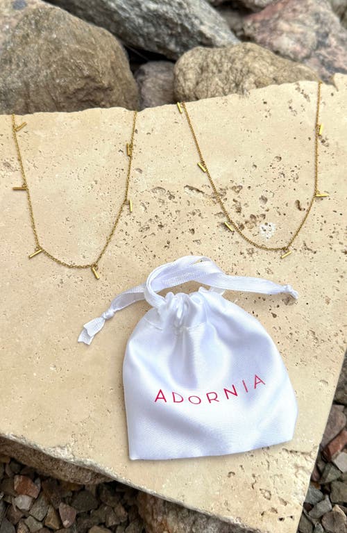 Adornia Set Of 2 Charm Station Necklaces In Gold