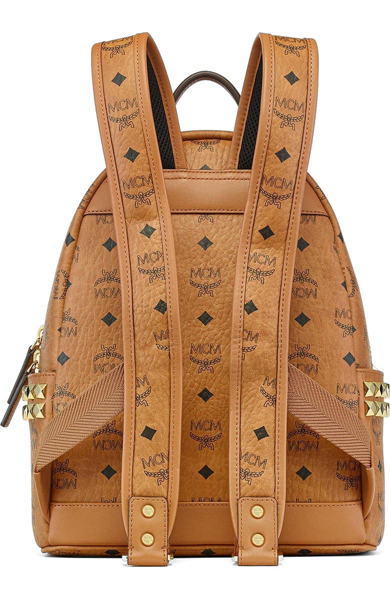 MCM Small Stark Backpack in Visetos, Alternate, color,