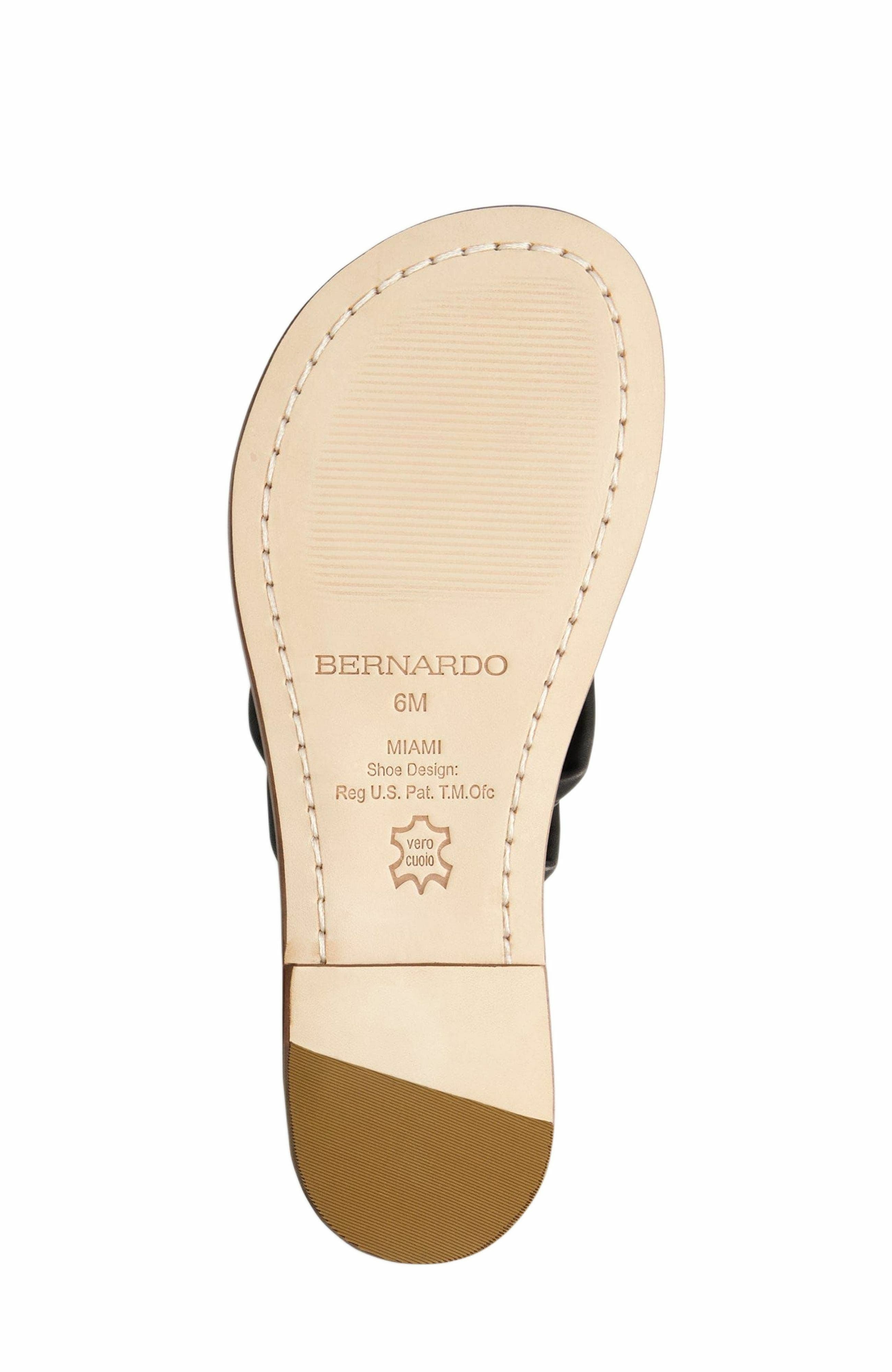 Bernardo Footwear Miami Thong Sandal, Alternate, color, Black