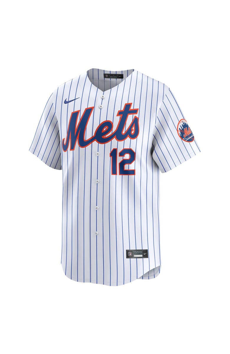 Nike Men's Nike Francisco Lindor White New York Mets Home Limited Player Jersey, Alternate, color, 