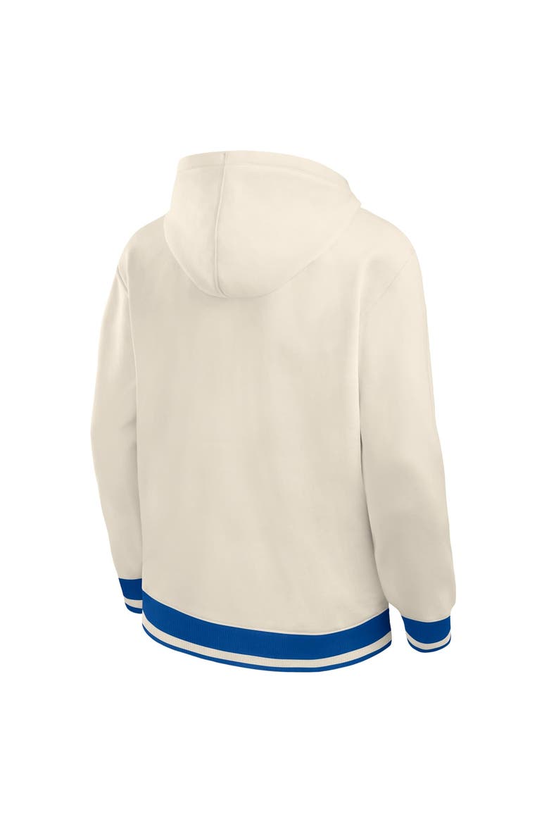 Men's Fanatics Cream Denver Broncos Chenille Heavyweight Fleece Hoodie, Alternate, color, Cream
