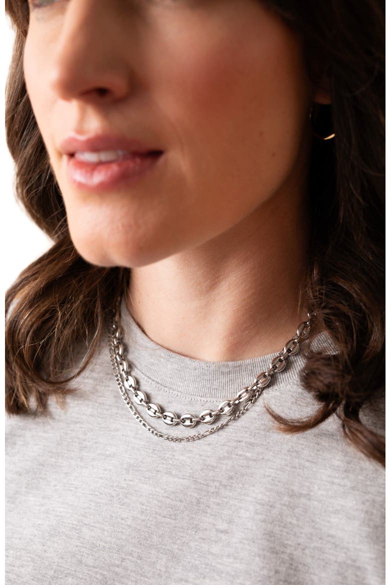 Mariner Necklace, Alternate, color, Silver