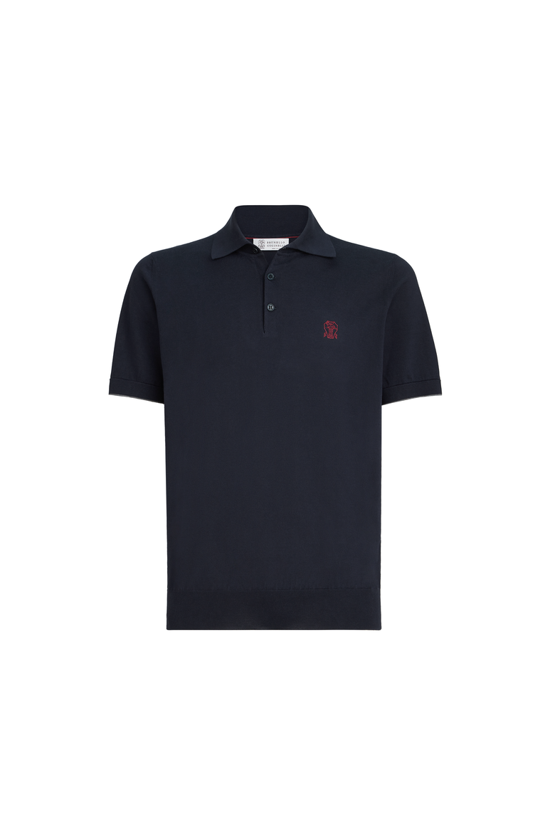 Lightweight knit Polo, Alternate, color, Navy Blue