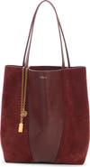 Chloé Large Spin Leather & Suede Tote