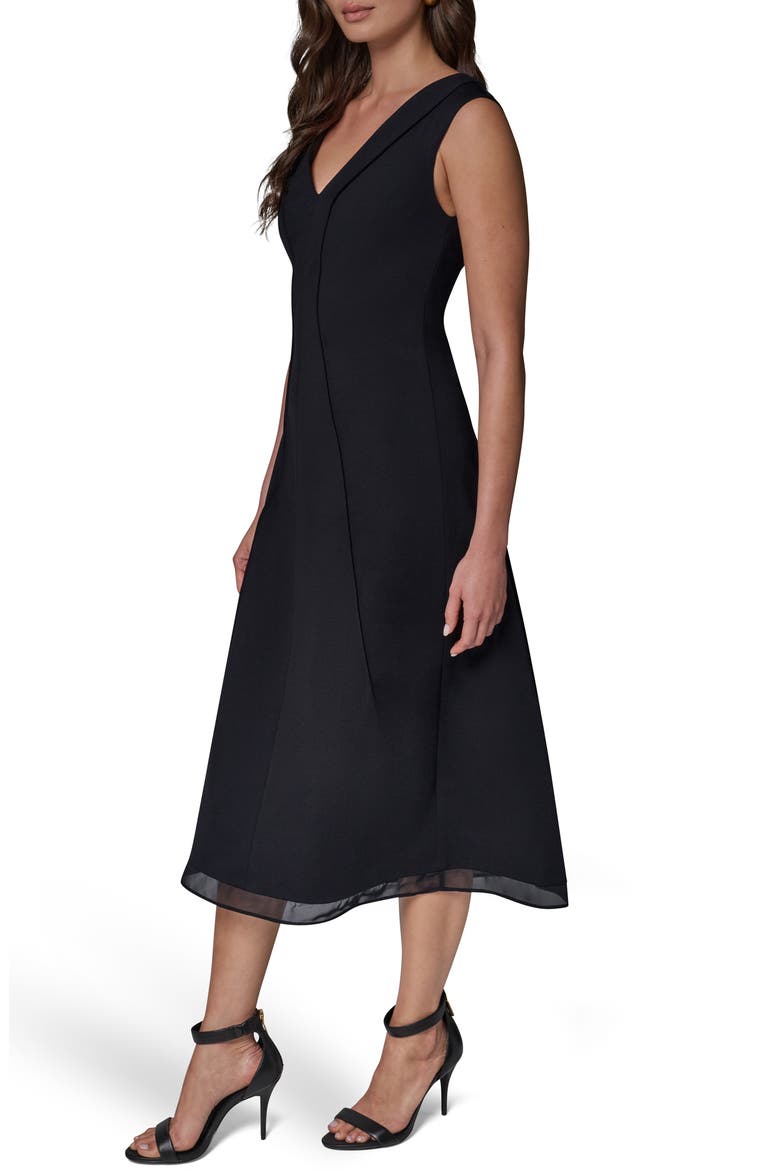 Sleeveless A-Line Cocktail Dress, Alternate, color, BLACK