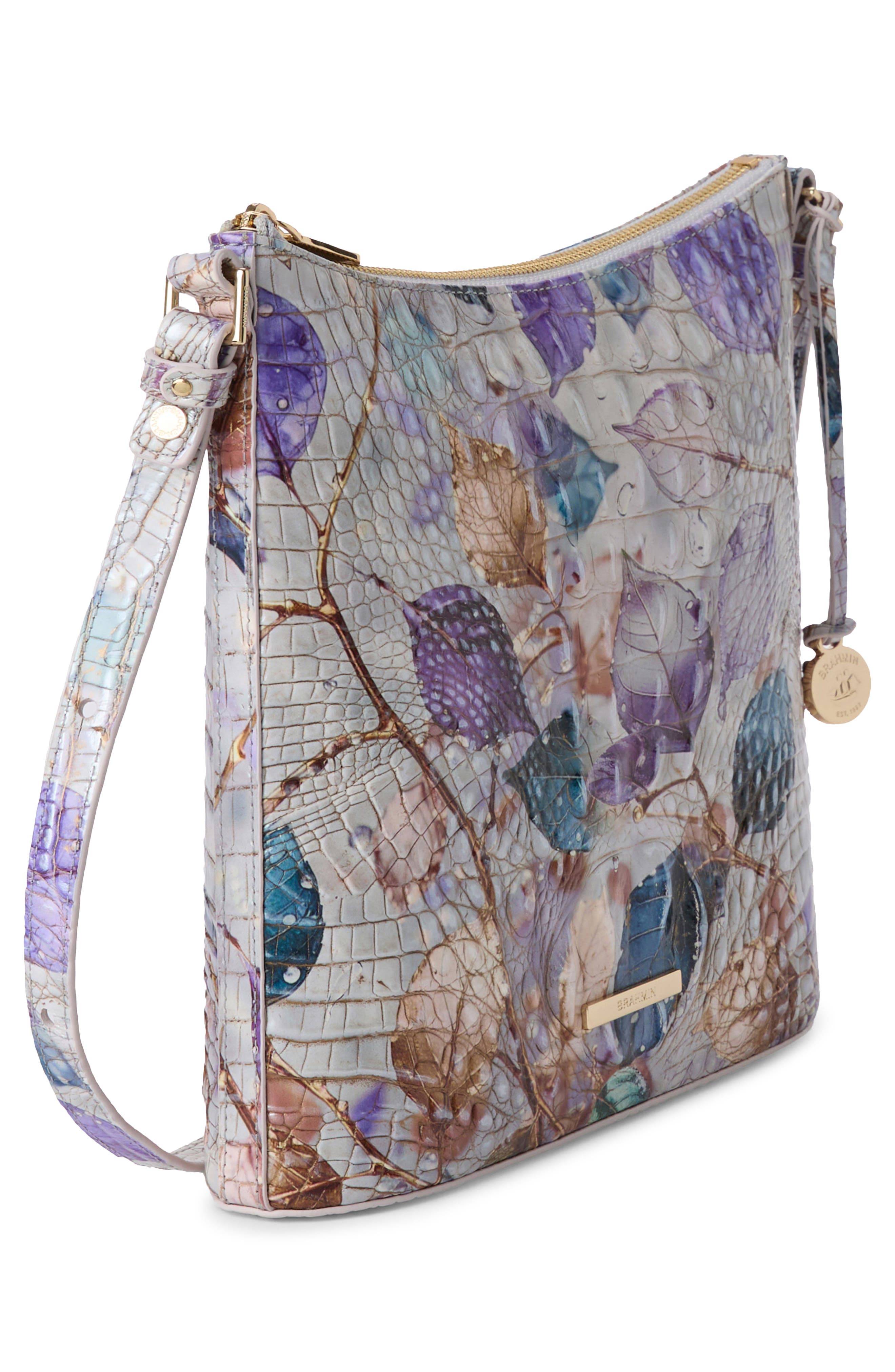 Katie Croc Embossed Leather Crossbody Bag, Alternate, color, FROSTED