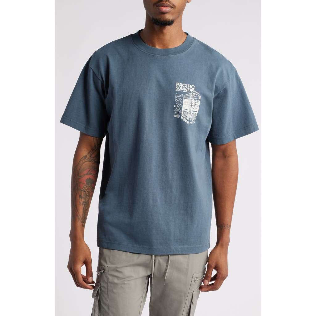 PacSun Broadway Graphic T-Shirt in Navy