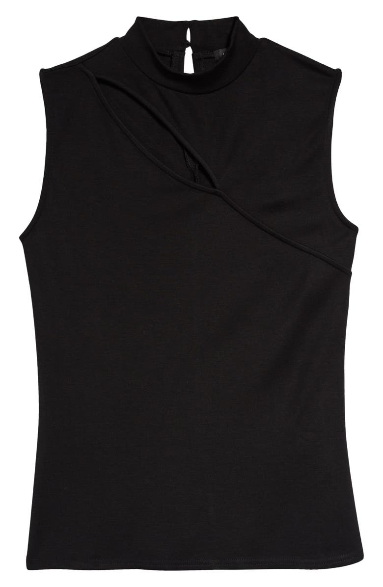 Halogen<sup>®</sup> Cutout Sleeveless Mock Neck Top, Alternate, color, 