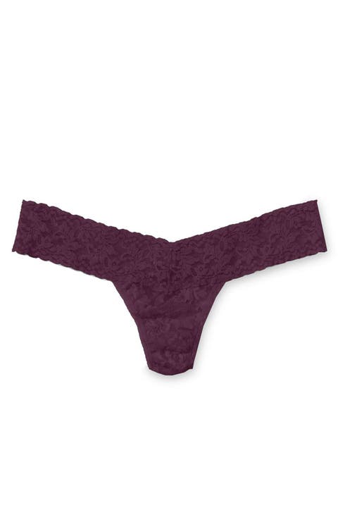 Signature Lace Low Rise Thong