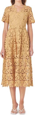 Endless Rose Allover Lace Midi Dress
