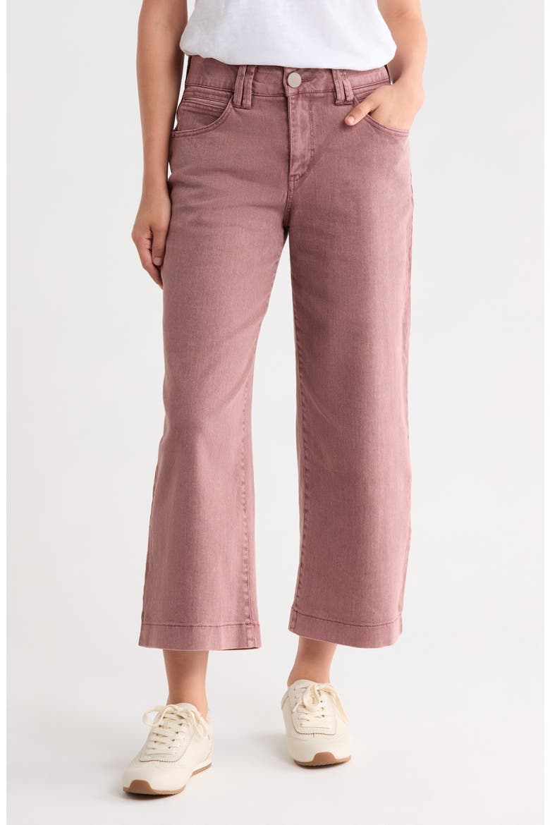 Wide Leg Crop Jeans, Main, color, WASHED ROSE TAUPE