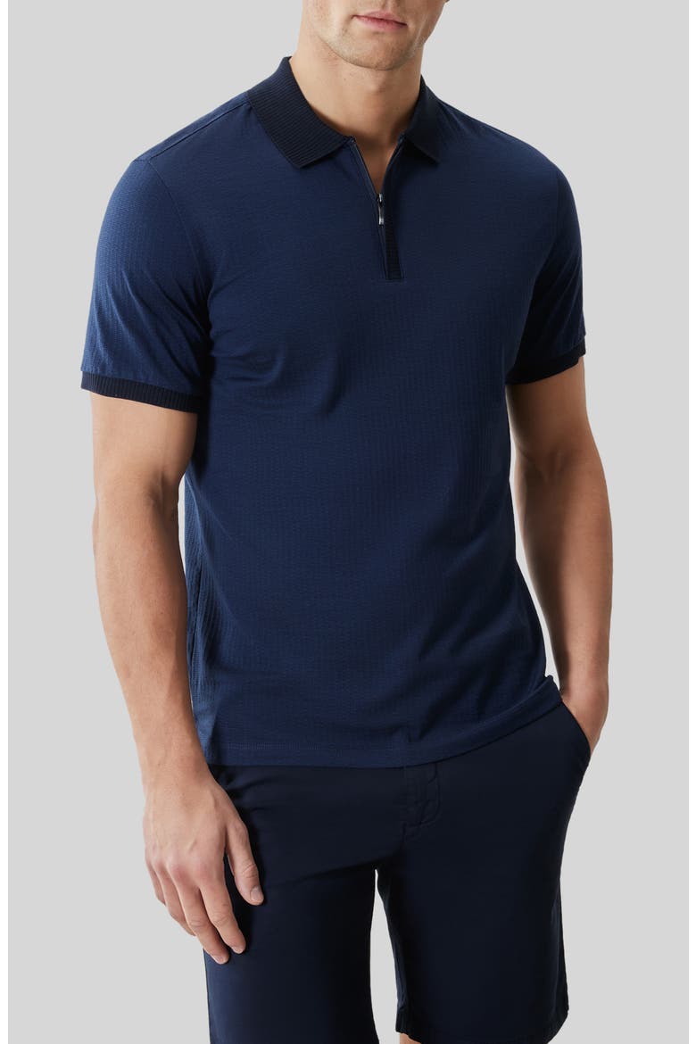 Whistler Half Zip Polo, Main, color, DARK CASPIAN