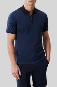 Robert Barakett Whistler Half Zip Polo