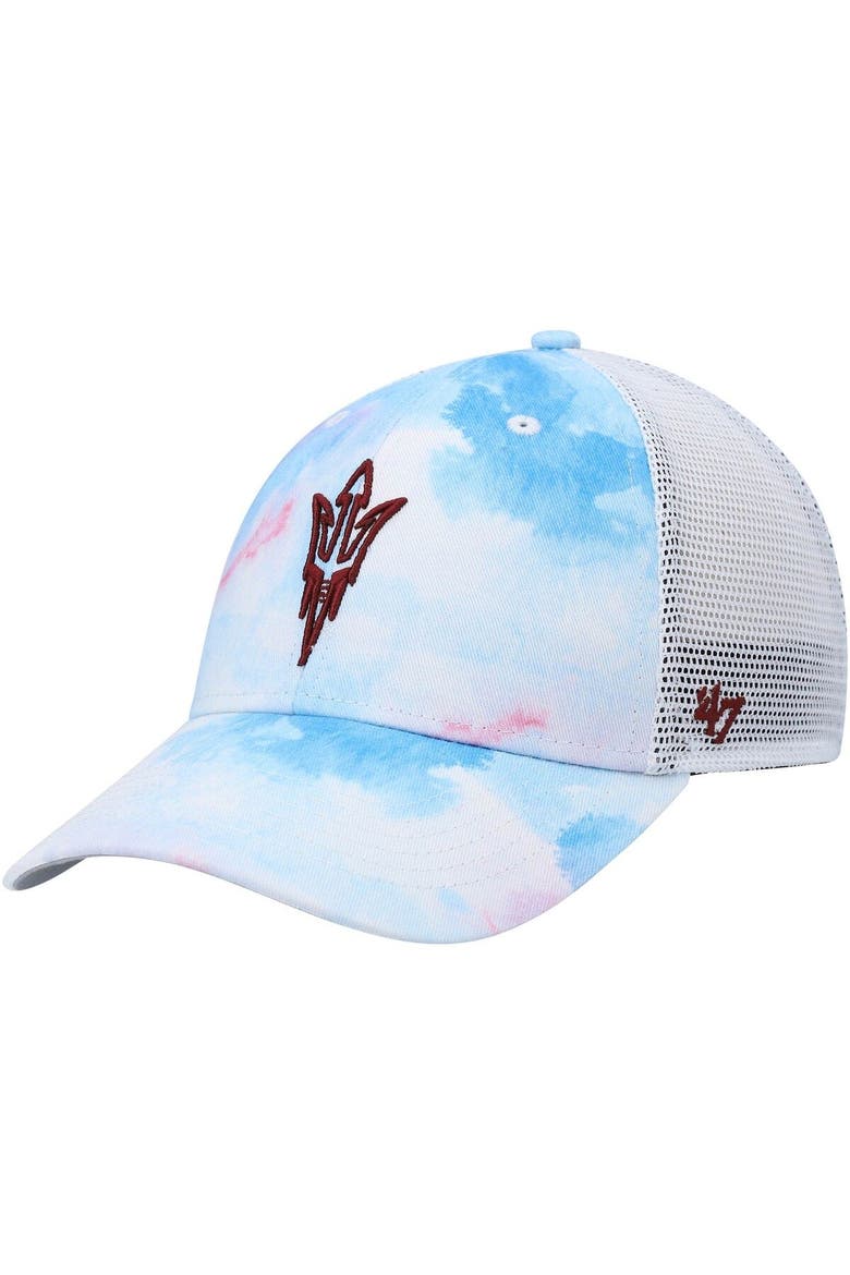 Women's '47 White Arizona State Sun Devils Casey MVP Trucker Snapback Hat, Main, color, White