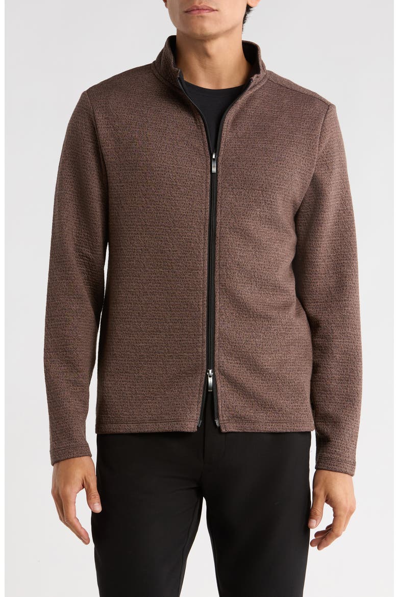 Salvado Full Zip Jacket, Main, color, BROWN
