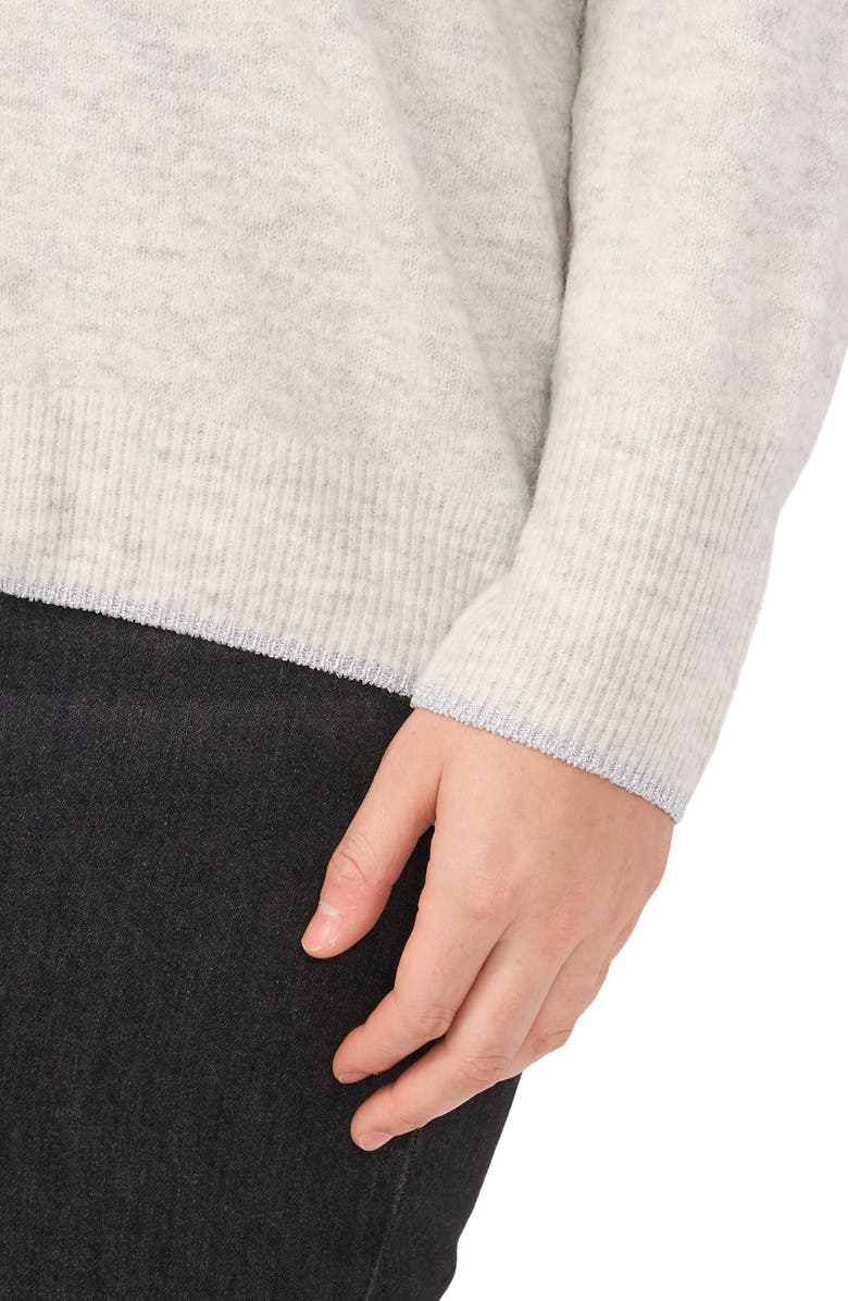 Vince Camuto Metallic Trim Relaxed Fit Sweater, Alternate, color,