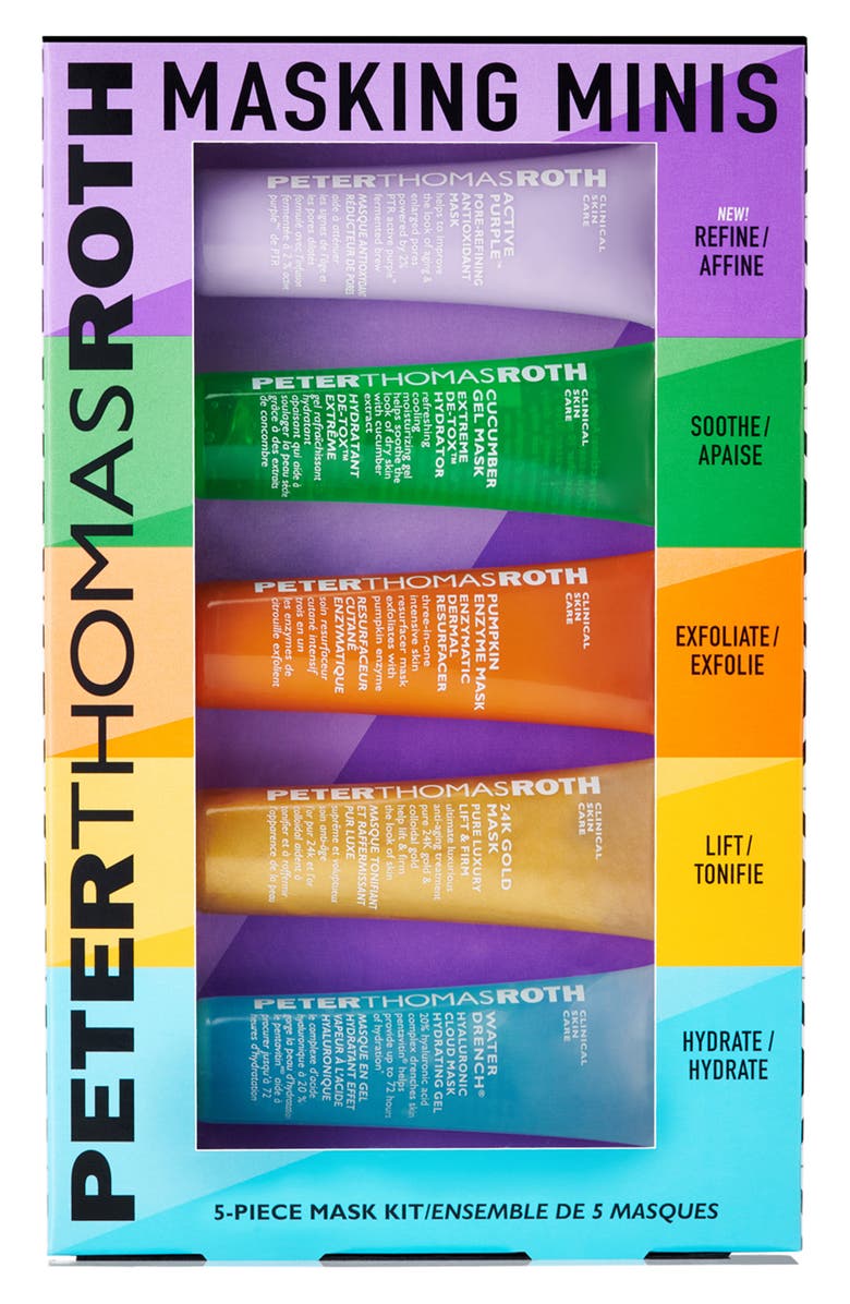 Peter Thomas Roth Masking Minis 5-Piece Mask Set USD $35 Value, Main, color,