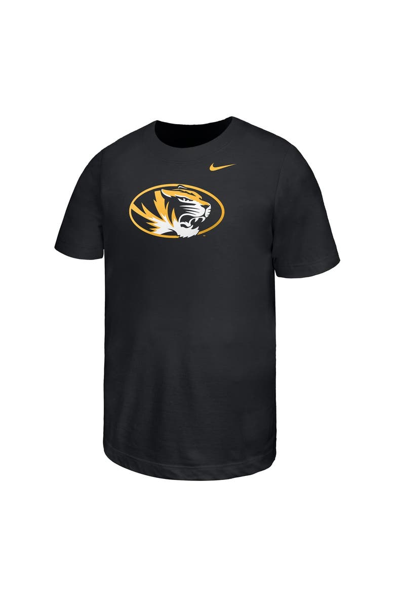 Youth Nike Black Missouri Tigers Logo T-Shirt, Alternate, color, Black