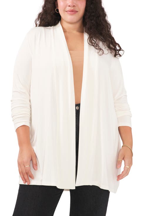 Open Front Cardigan (Plus Size)