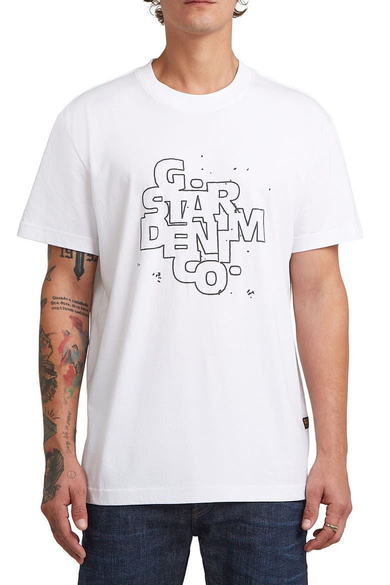 HD Print Organic Cotton Graphic T-Shirt, Main, color, WHITE
