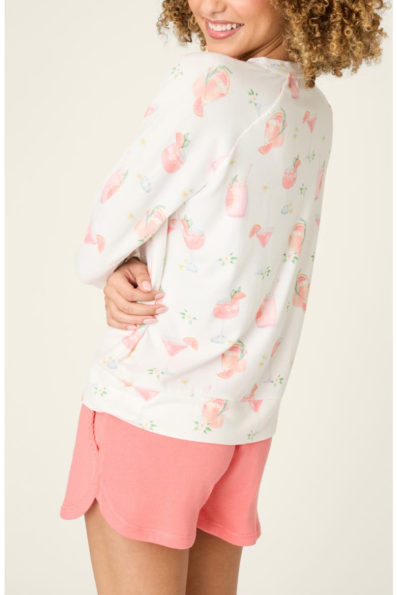 Paloma Mama Long Sleeve Lounge Top, Alternate, color, IVORY
