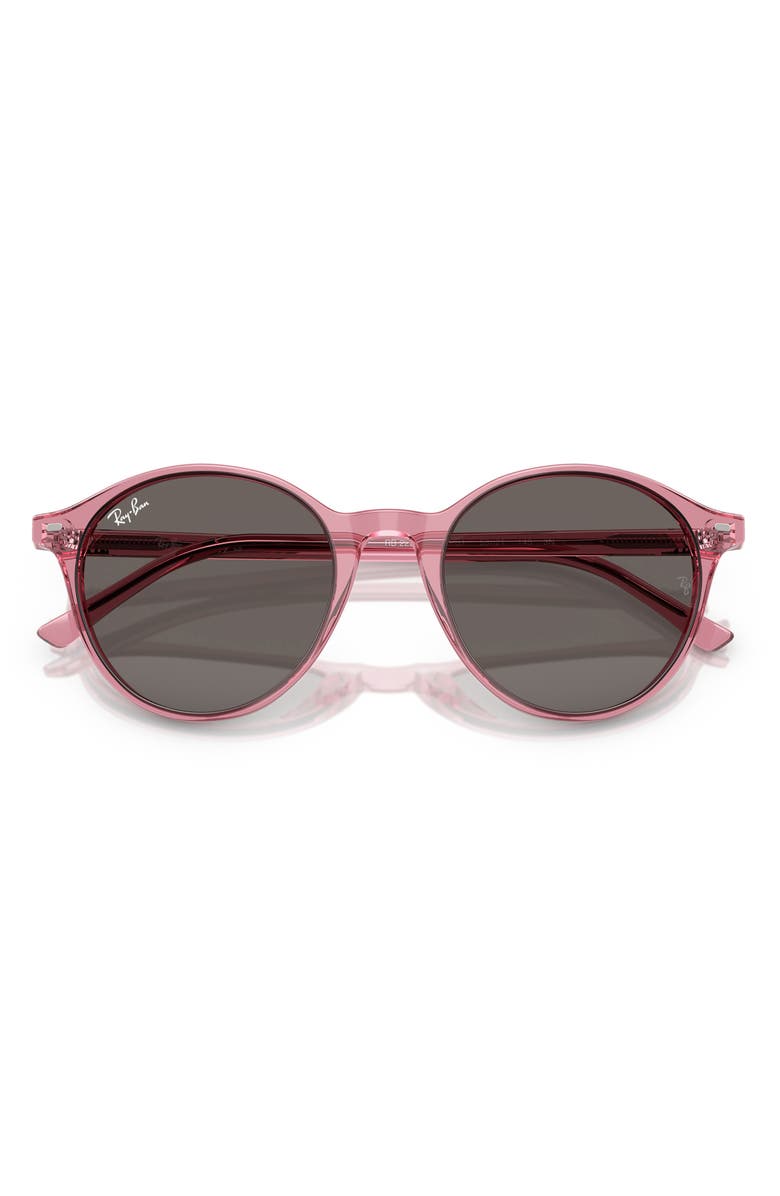 Ray-Ban Bernard 53mm Phantos Sunglasses, Alternate, color, Transparent Pink/ Dark Grey
