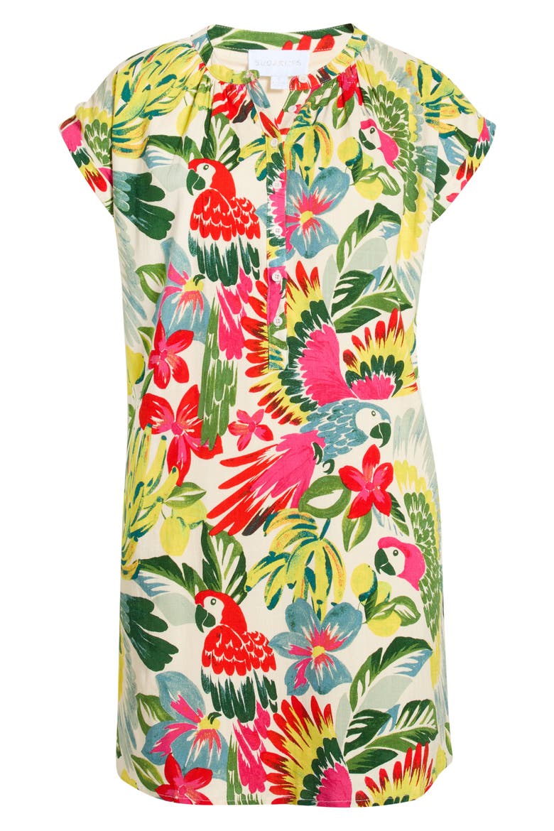 Wissa Tropical Jasla Minidress, Alternate, color, BRIGHT-MULTI