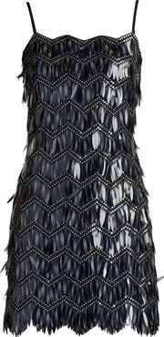 SHO by Tadashi Shoji Sequin Fringe Minidress