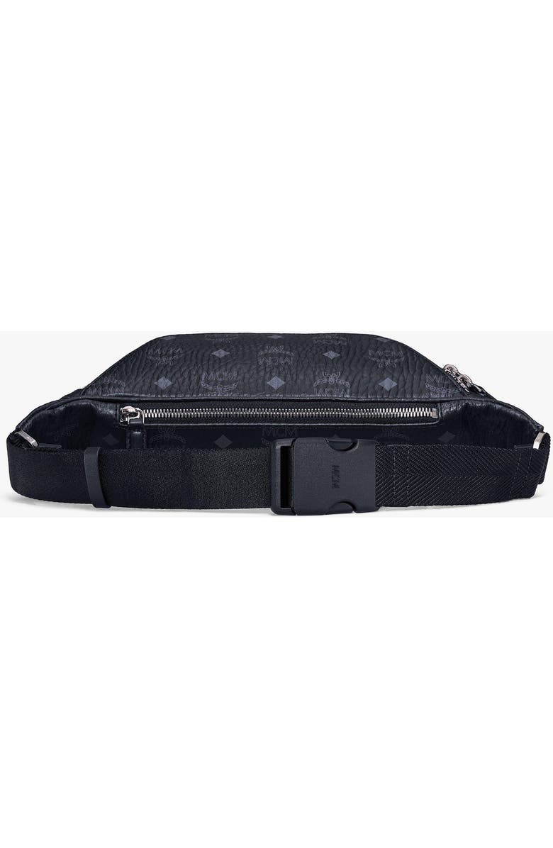MCM Fursten Belt Bag in Visetos, Alternate, color, Black