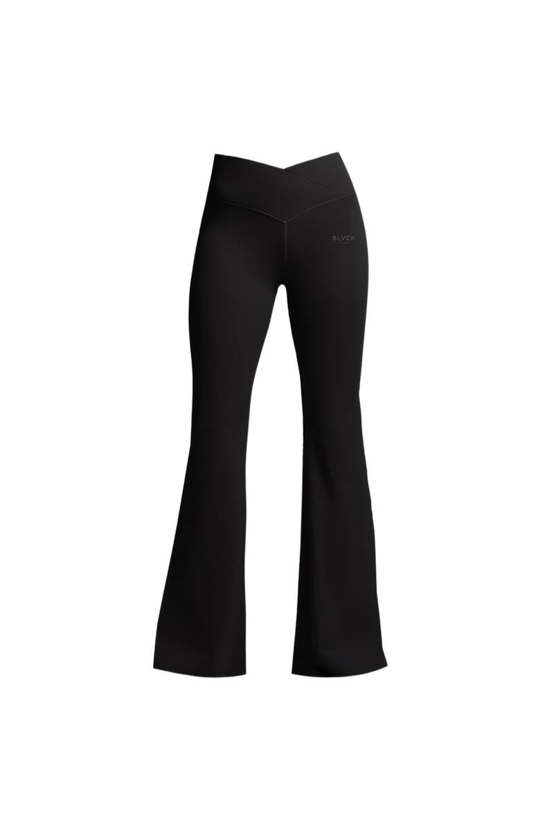 Blvck Paris Blvck Medusa Flare Leggings, Alternate, color, Black