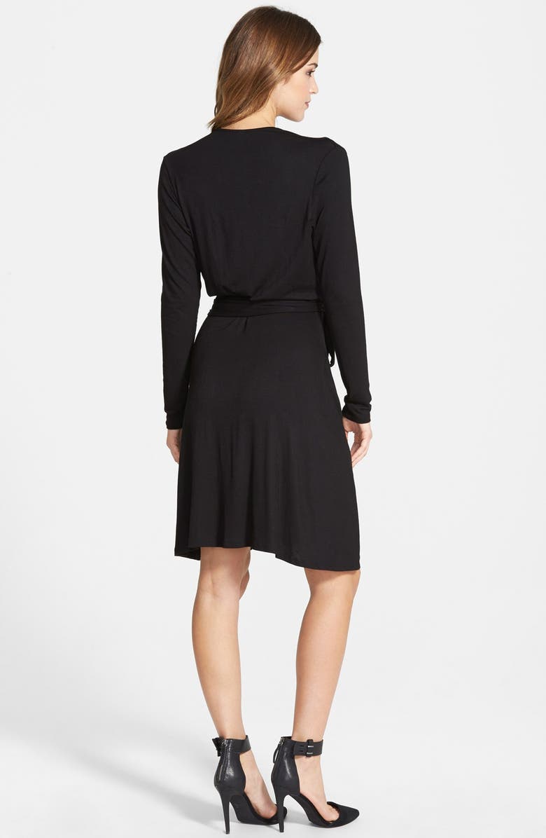 Loveappella Seamed Wrap Dress, Alternate, color, 