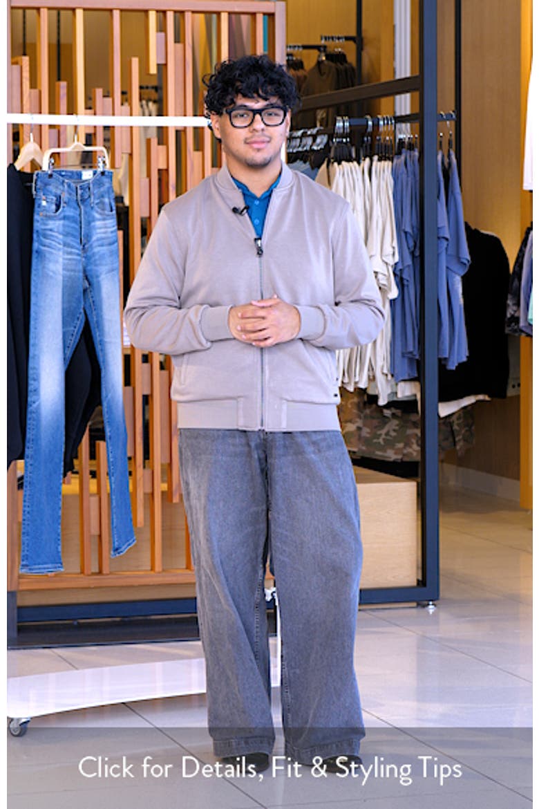 Soft Touch Knit Reversible Bomber Jacket video