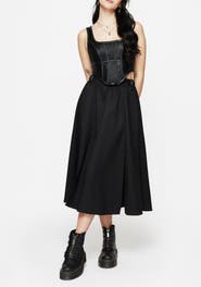 Disturbia Nightingale Buckled Midi Skirt