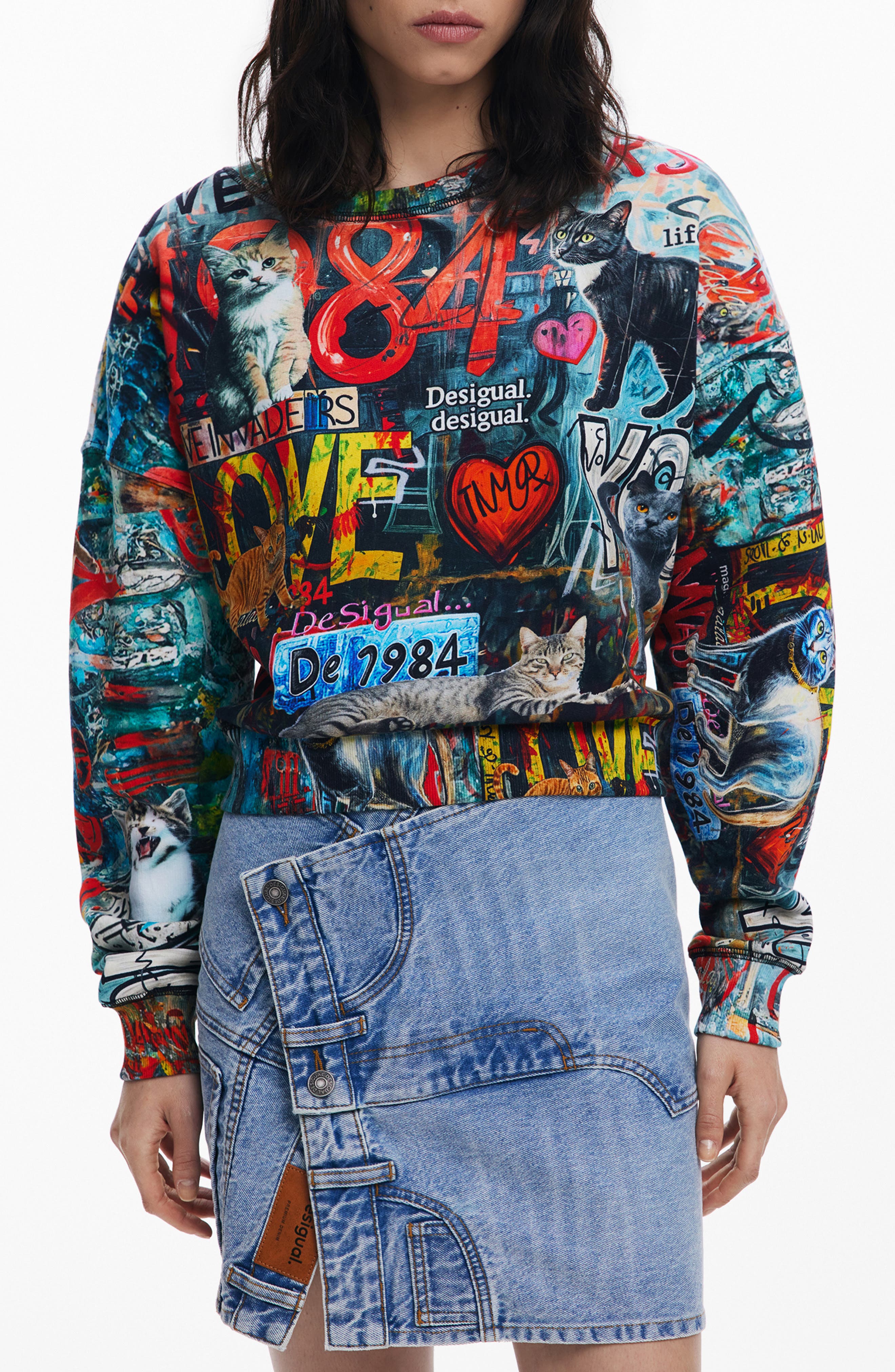 Graphic Cotton Sweatshirt