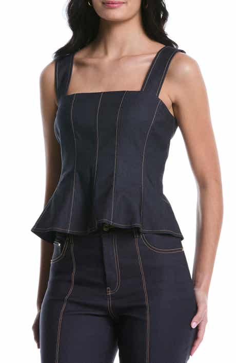 Laundry by Shelli Segal Bustier Peplum Top