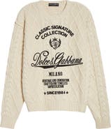 Dolce&Gabbana Embroidered Cable Stitch Sweater