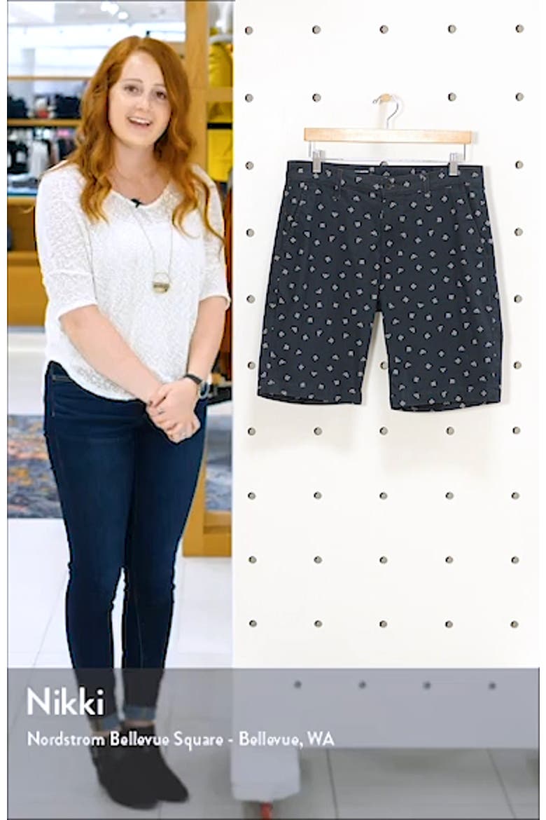 Griffin Geo Print Flat Front Shorts video