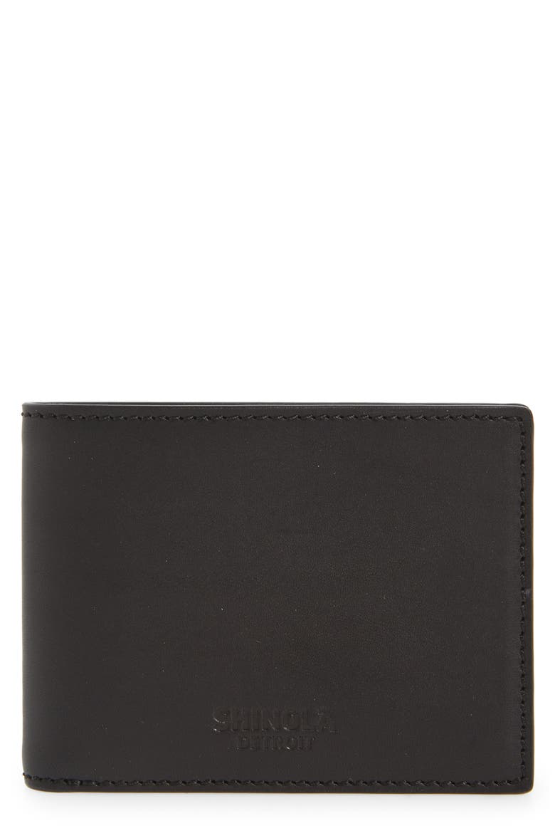Slim Bifold Wallet, Main, color, BLACK