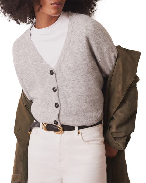 V-Neck Knit Cardigan
