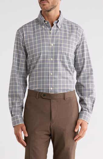 Regular Fit Glen Plaid Twill Button Down Shirt
