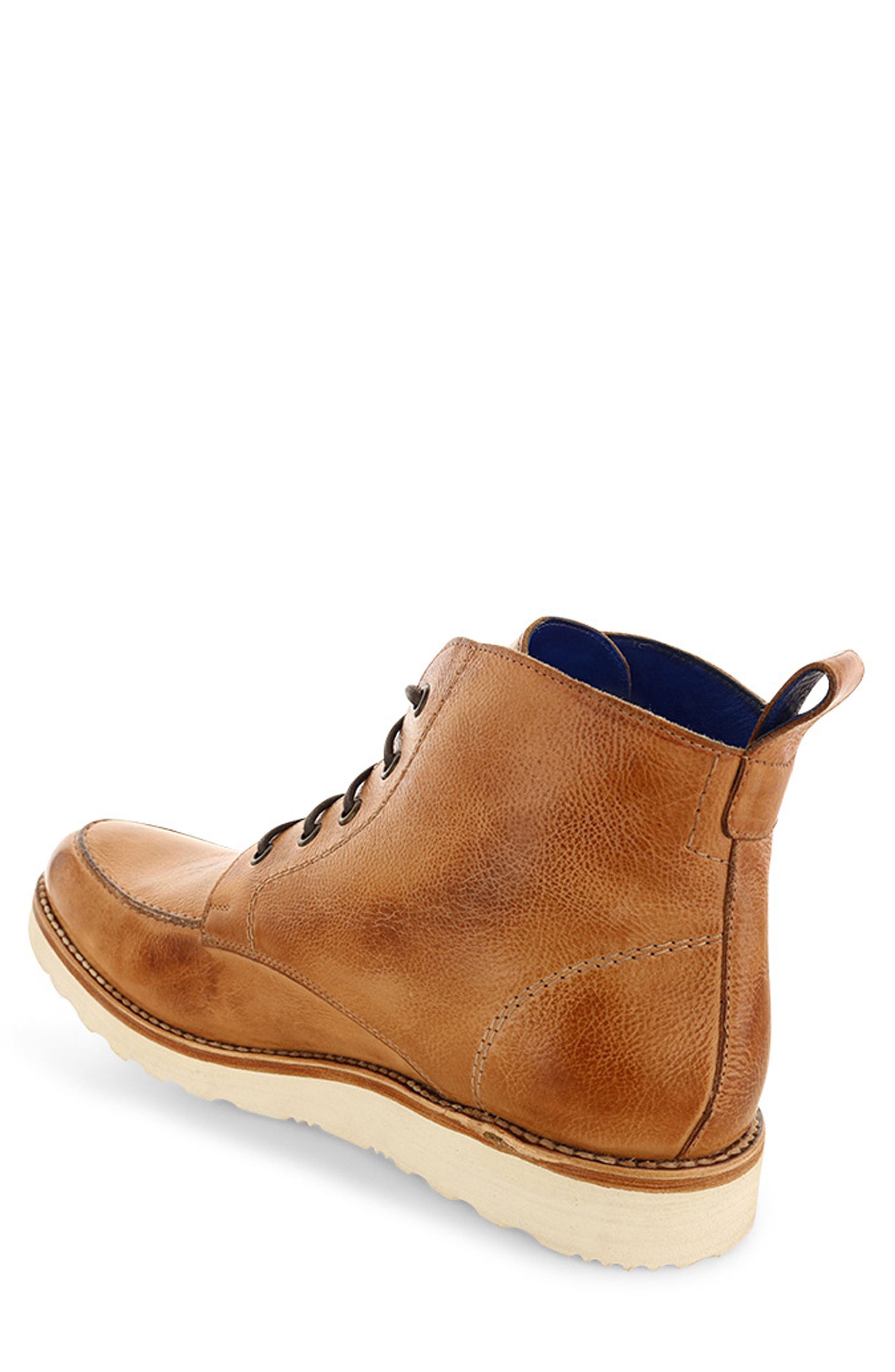 Lincoln Moc Toe Boot, Alternate, color, TAN RUSTIC