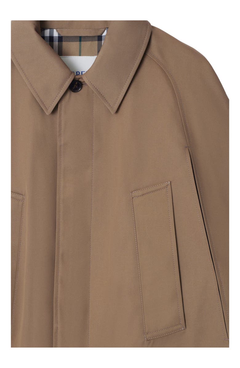 Burberry Cotton Blend Cape, Alternate, color, Trail